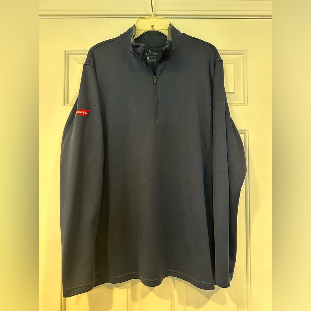 Nike Navy Pullover 1/4 Zip Budweiser